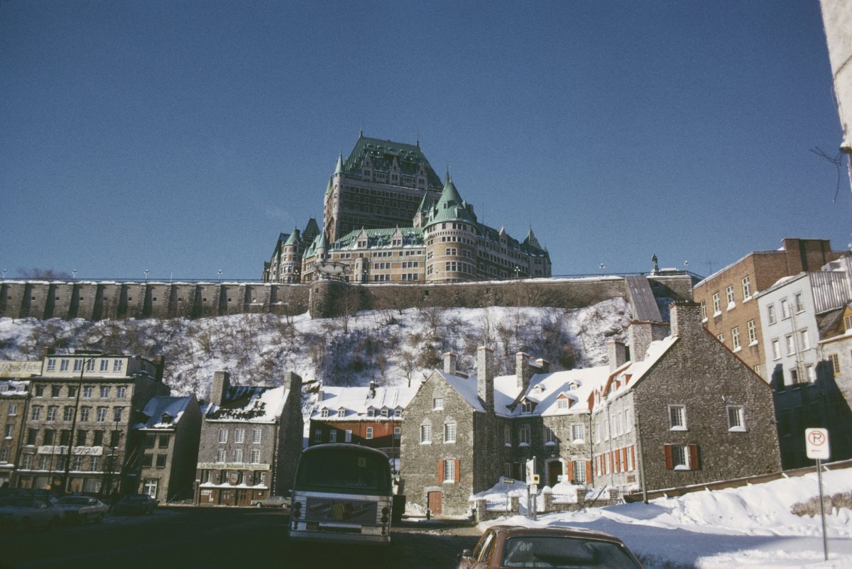 big buildings blue sky