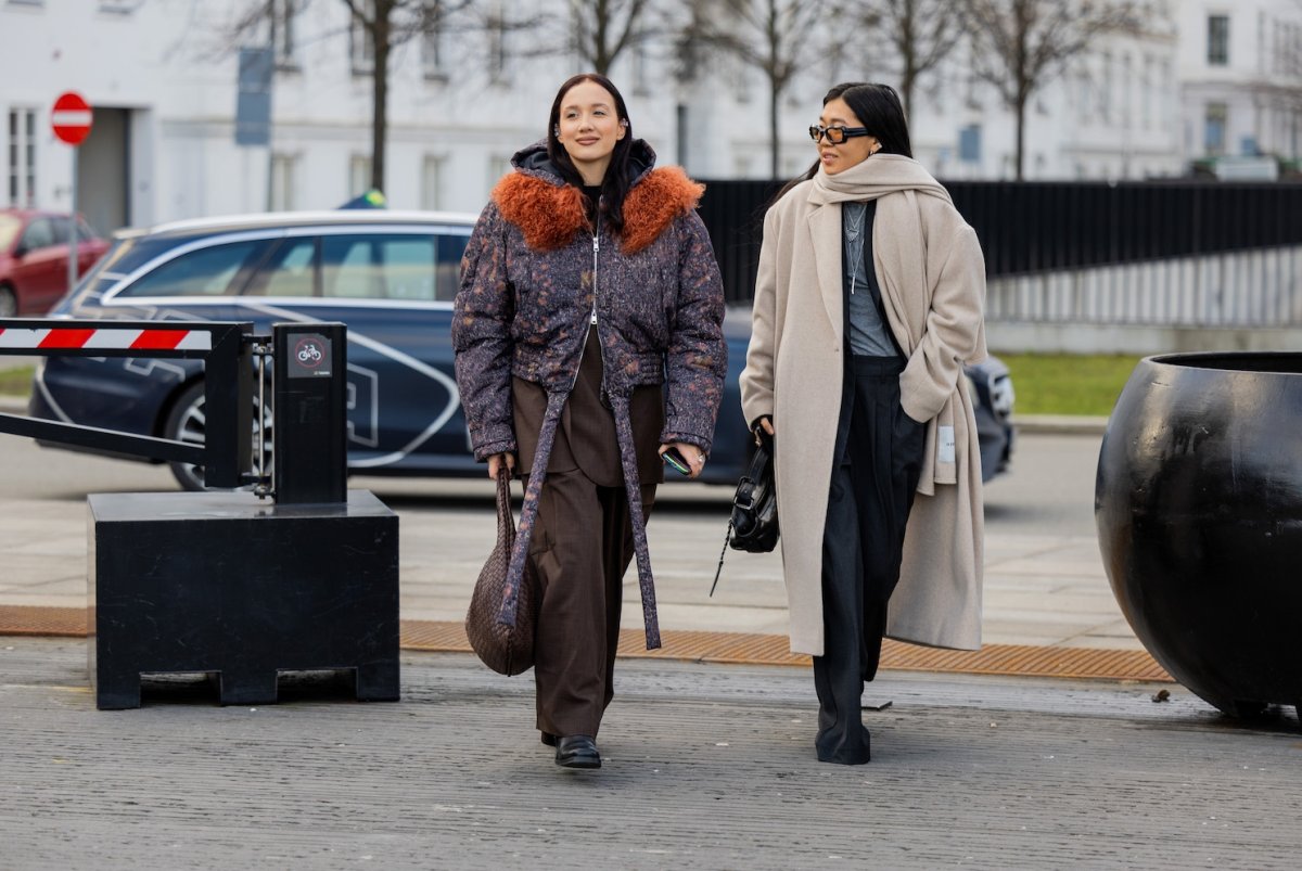 copenhagen coat clothing pedestrian person handbag bag overcoat car vehicle wheel