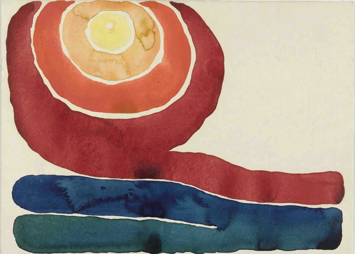 Photo of Georgia O'Keeffe's "Evening Star No. III."