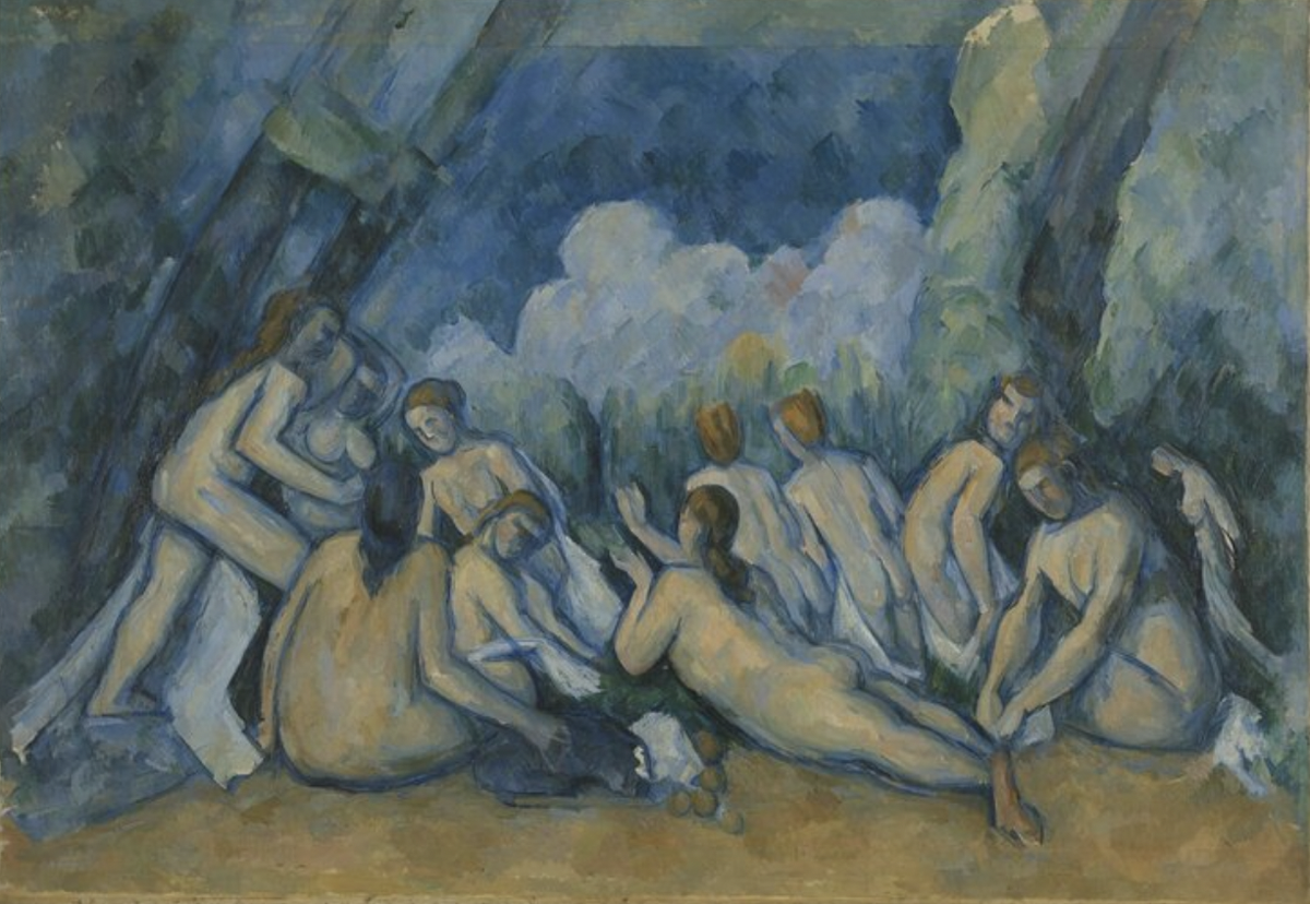 Photo of Paul Bathers painting at the Last Impression Museum Exhibit at The National Gallery.