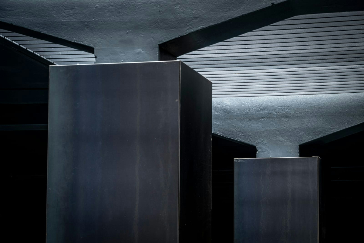 indoors interior design architecture pillar building house housing staircase electronics speaker