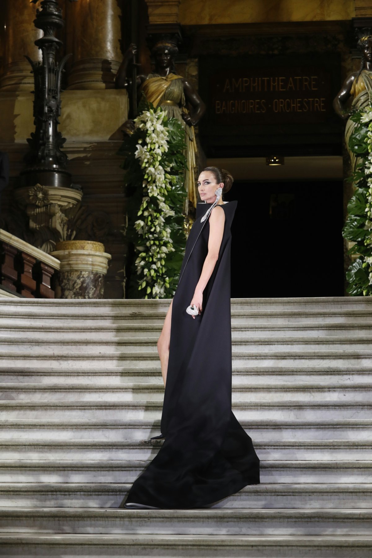 dress evening dress formal wear handrail fashion staircase adult female person woman