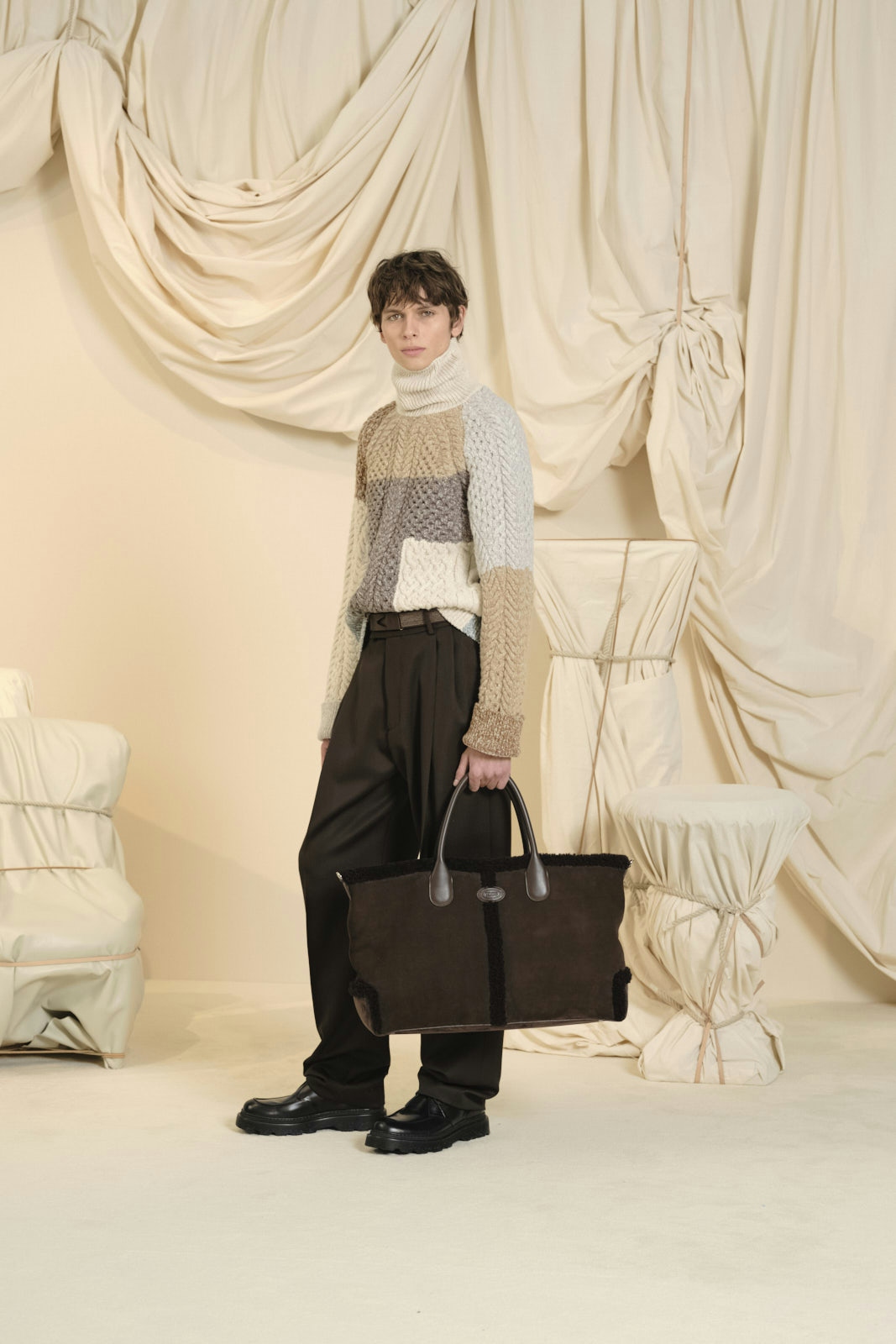 blouse clothing bag handbag pants knitwear sweater footwear shoe long sleeve