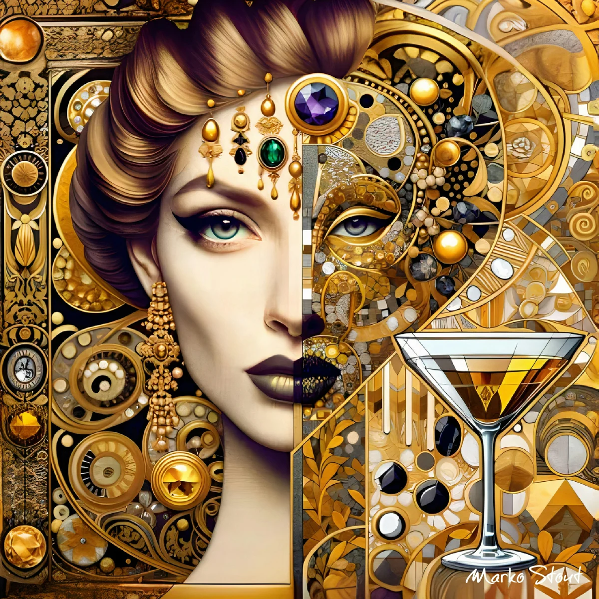 art modern art carnival face person adult bride female woman portrait