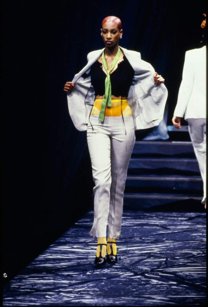 fashion adult male man person clothing coat long sleeve high heel solo performance