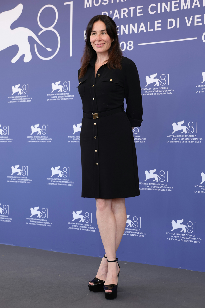 venice shoe high heel sandal adult female person woman long sleeve belt coat