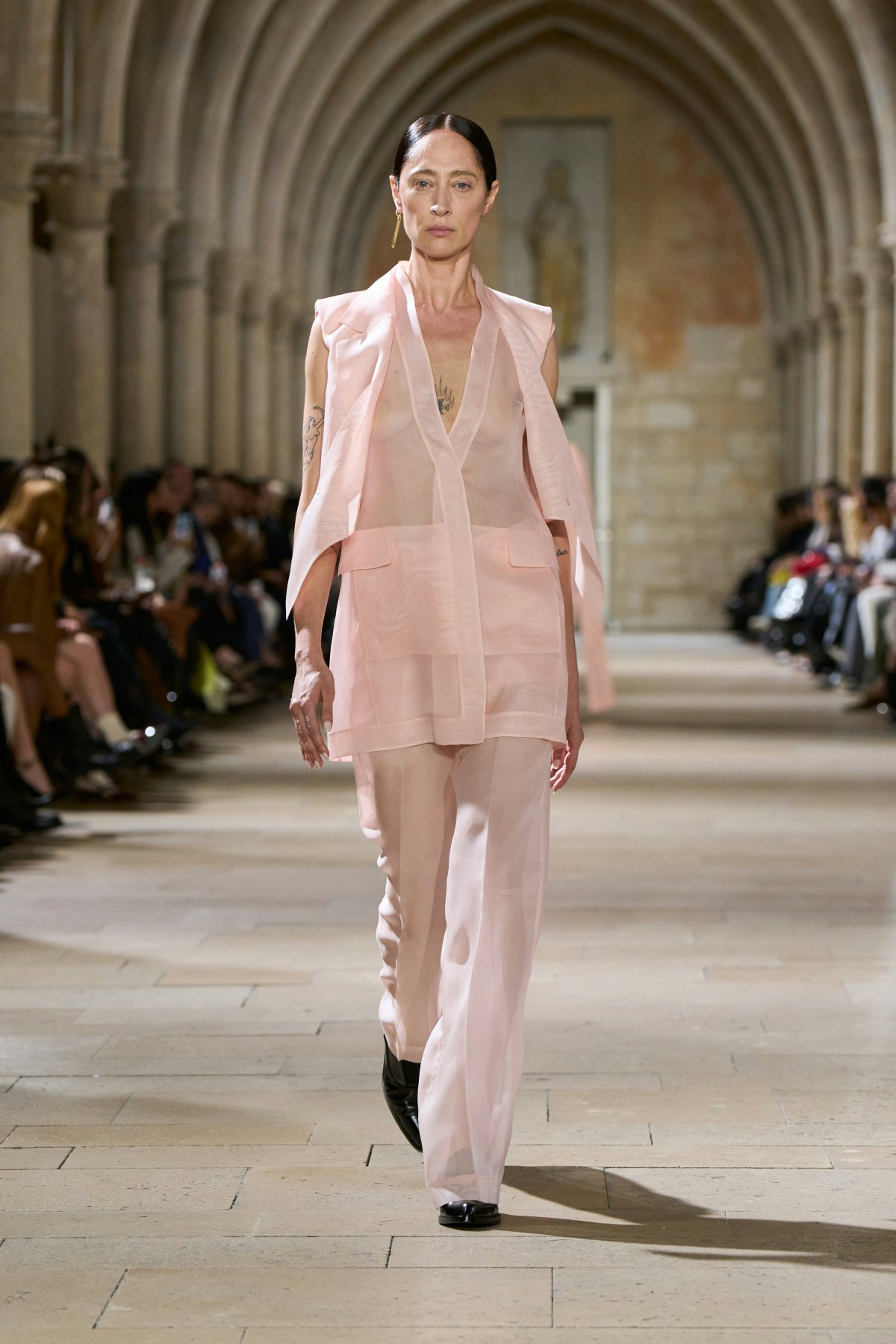 fashion clothing formal wear suit lady person coat standing footwear shoe