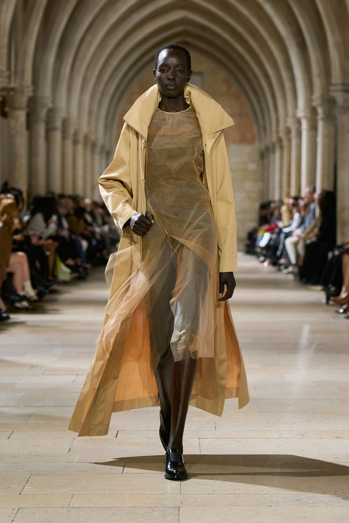 clothing coat fashion floor flooring overcoat