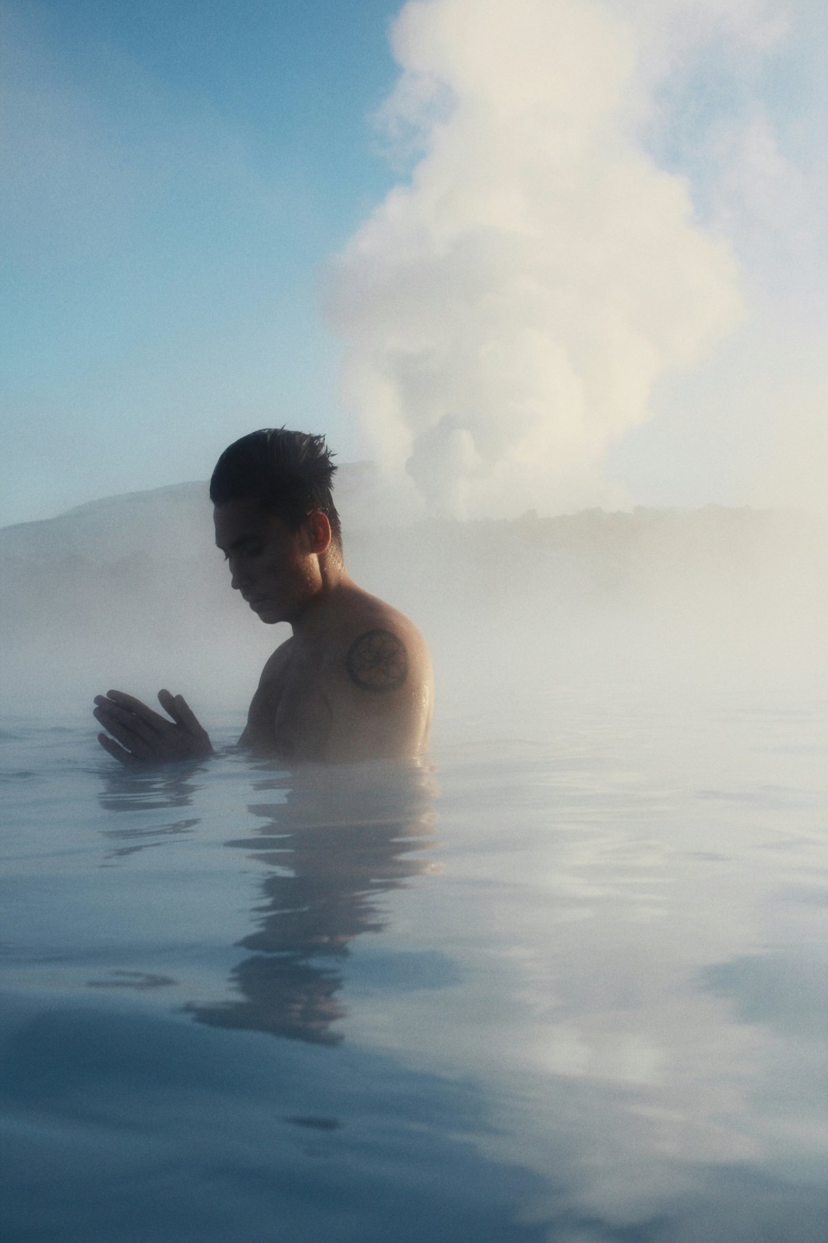 back body part person finger nature outdoors weather face head water