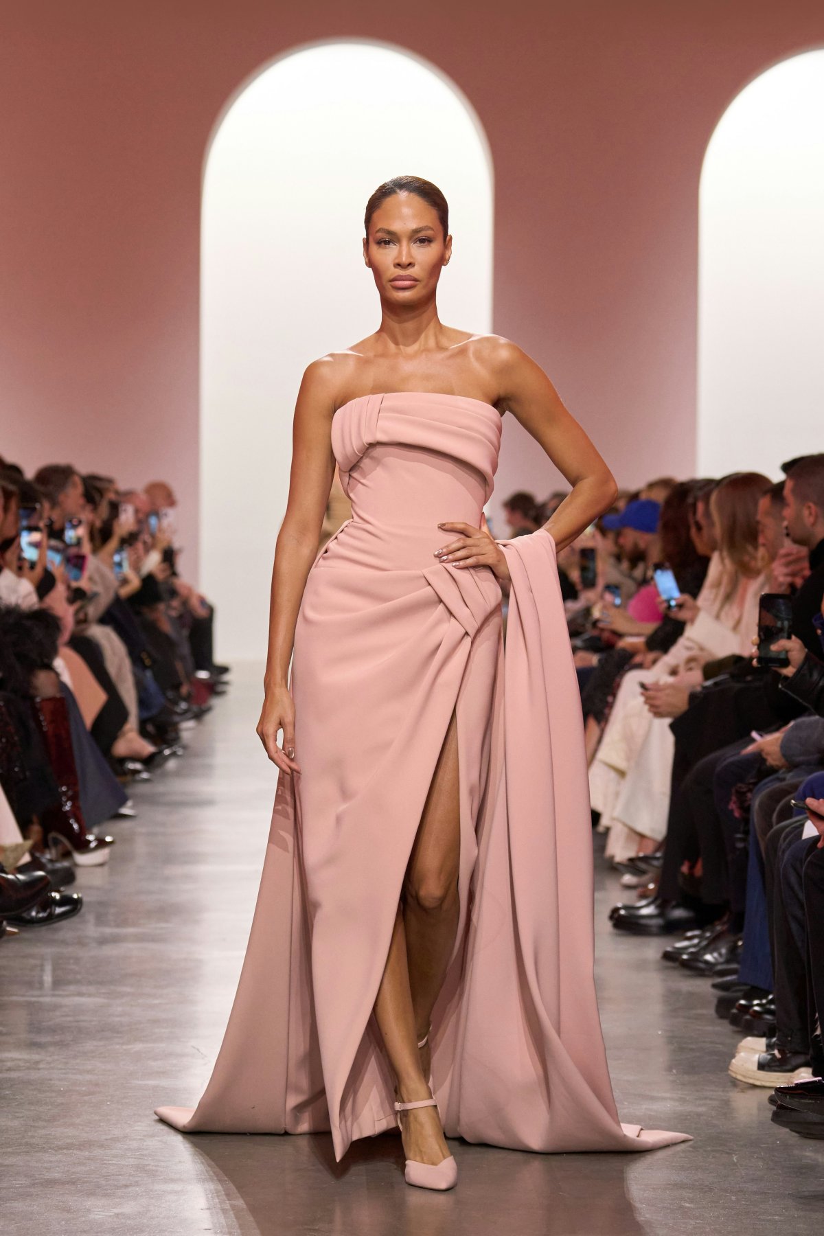 fashion dress evening dress formal wear adult female person woman gown mobile phone