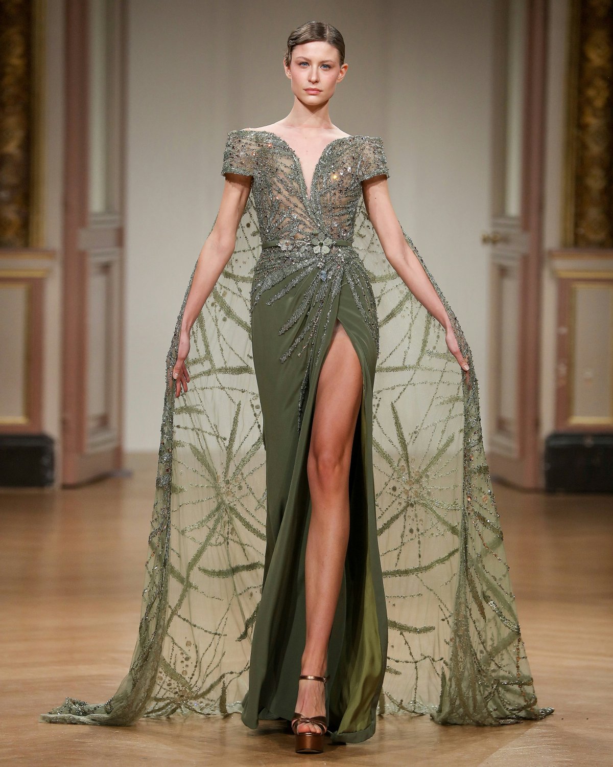 dress evening dress formal wear fashion gown adult female person woman high heel