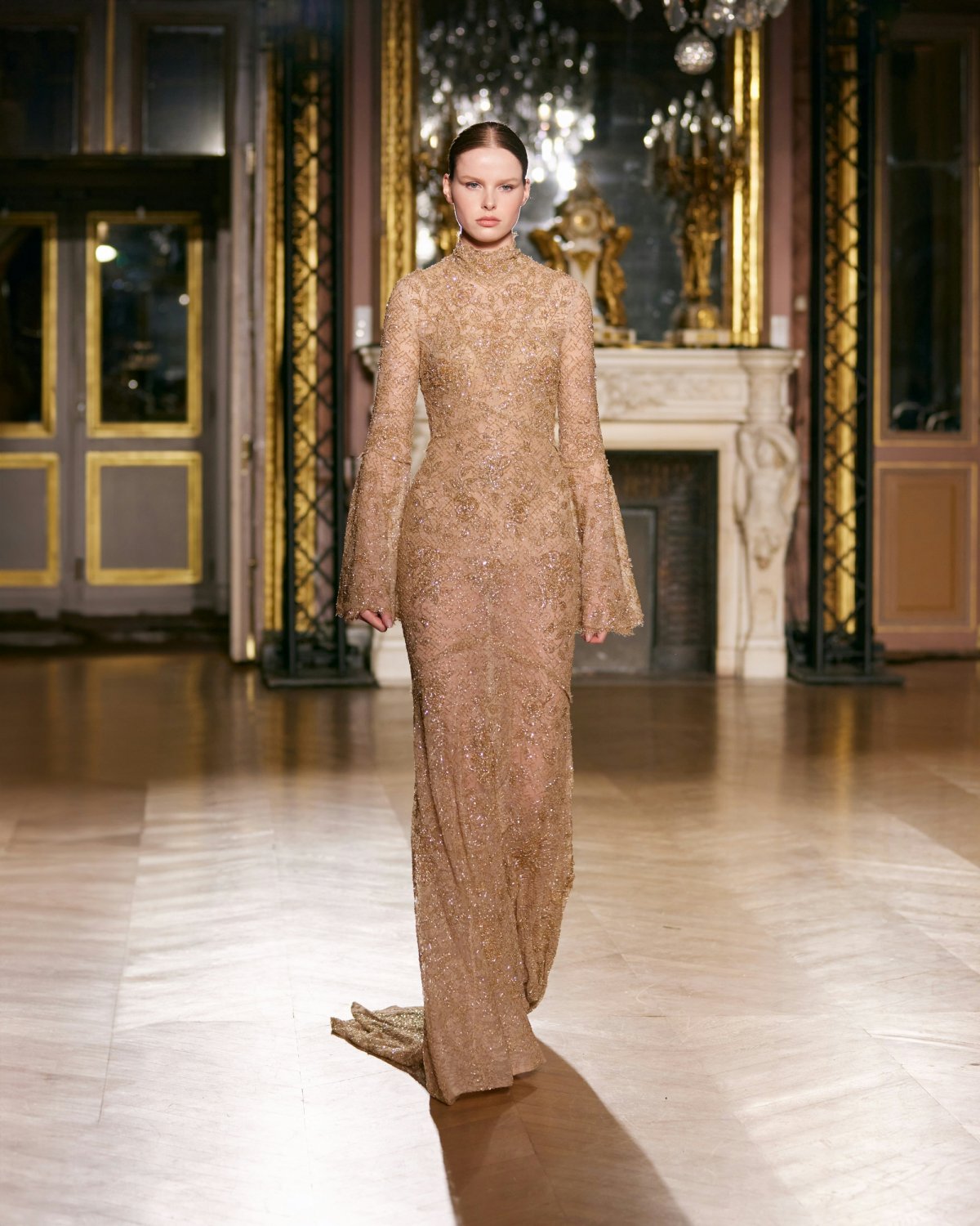 lady person floor flooring clothing dress fashion formal wear