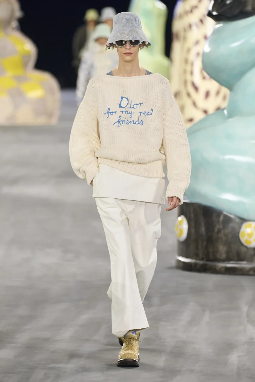 lady person fashion clothing knitwear sweater