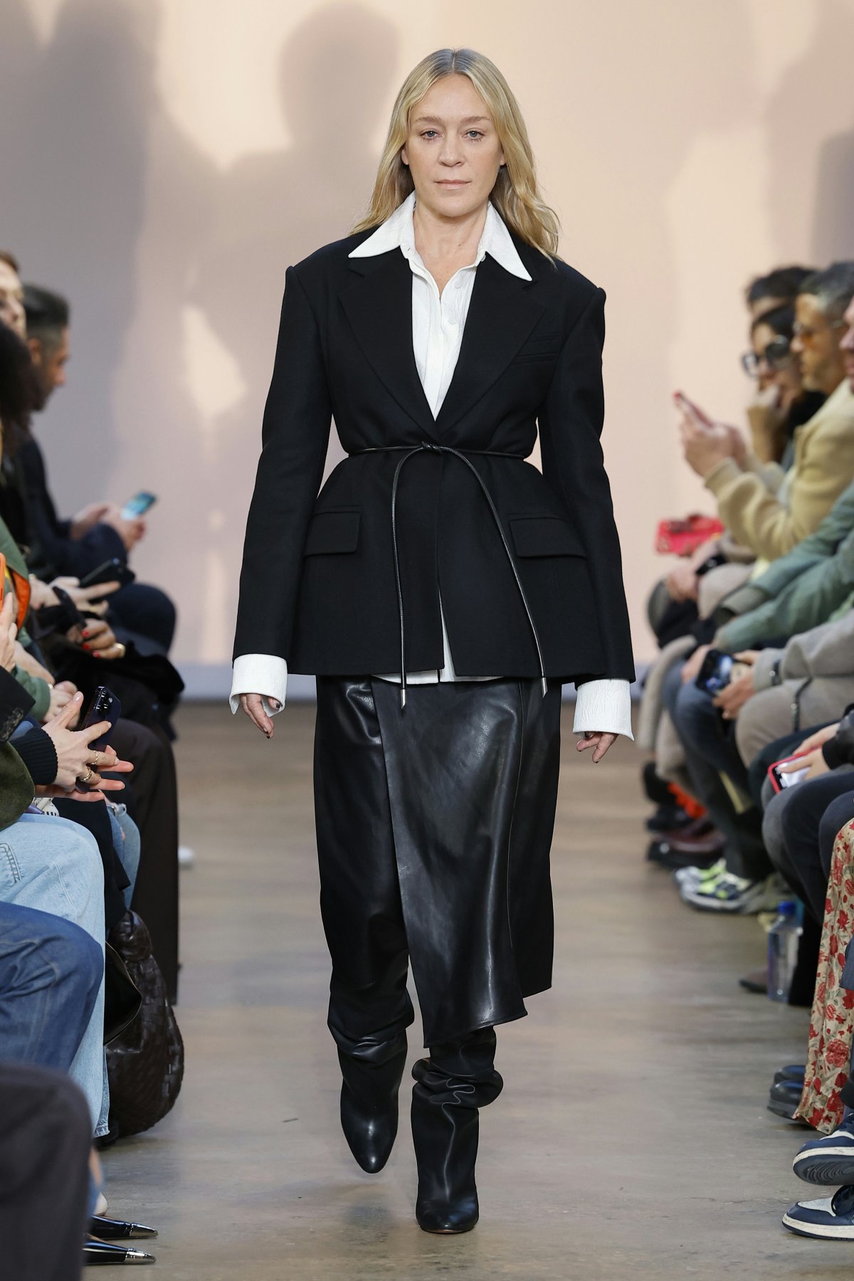 Chloë Sevigny opens the catwalk for the Proenza Schouler RTW Fall/Winter 2023 show in New York